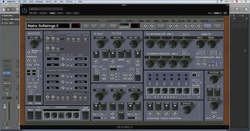 OP-X PRO-3 blue skin